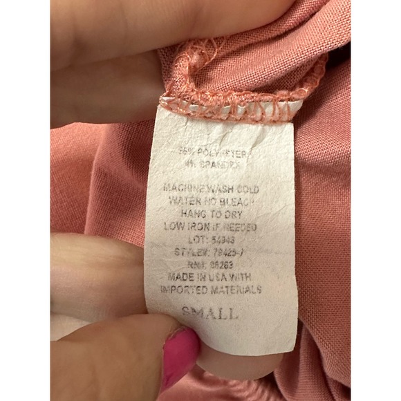 Olivia Rae pink short sleeves elastic waist crop top size small - Picture 6 of 12